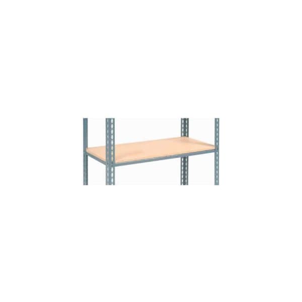 Global Equipment Additional Shelf Level Boltless Wood Deck 48"W x 18"L - Gray 254463B - main
